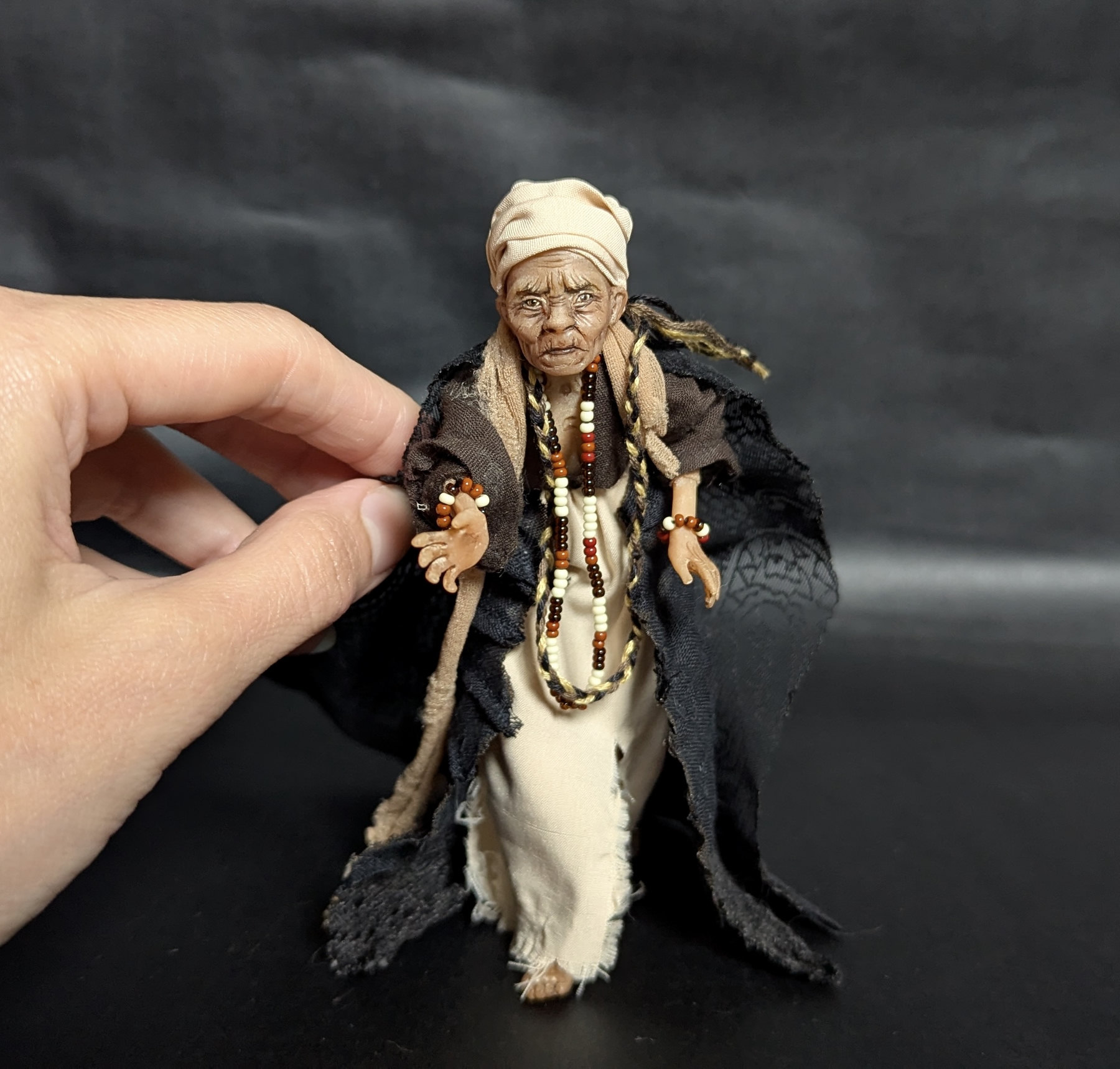 Small art doll Shaman woman