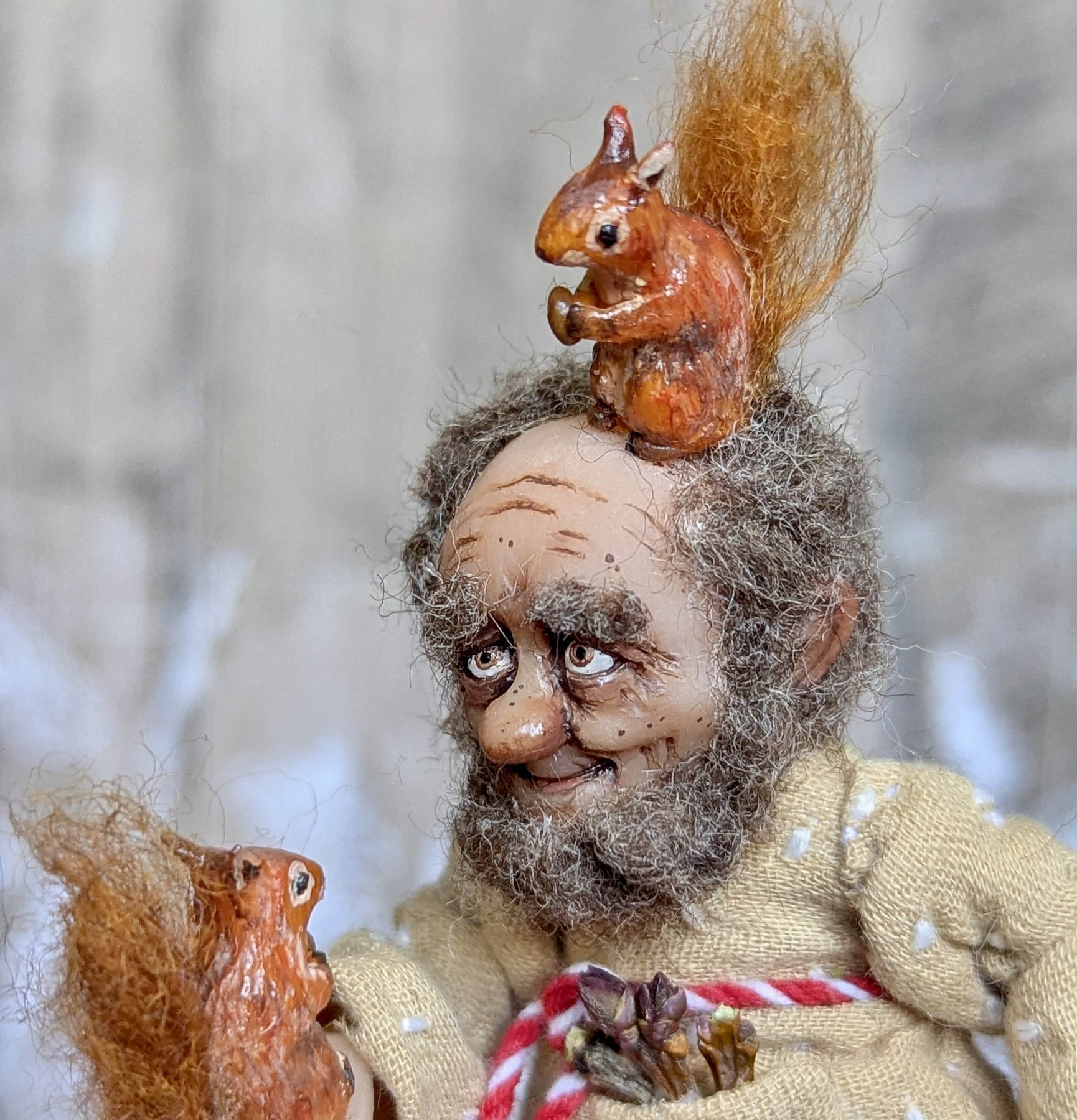 Small art doll Forester