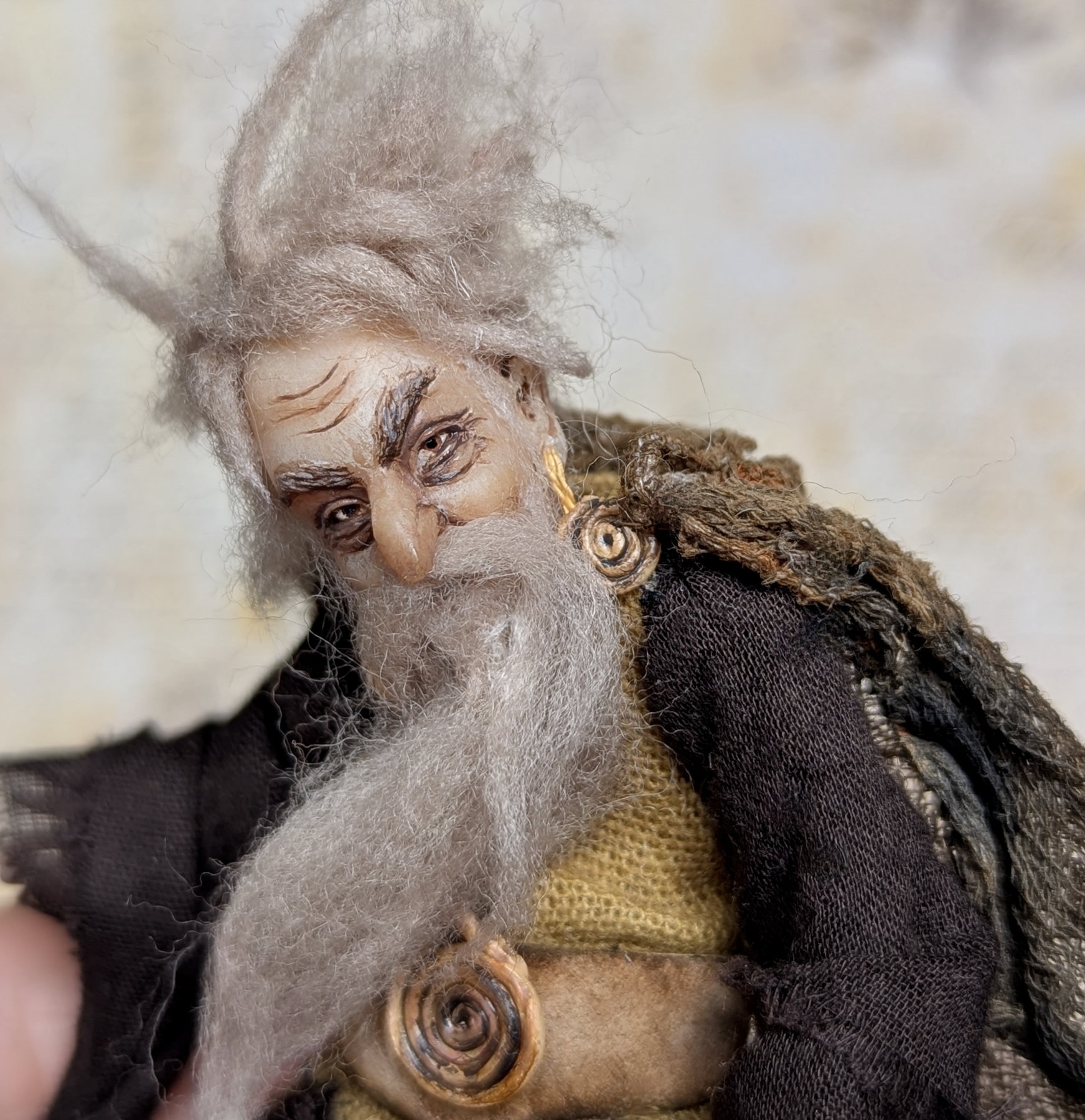 Small art doll Wizard