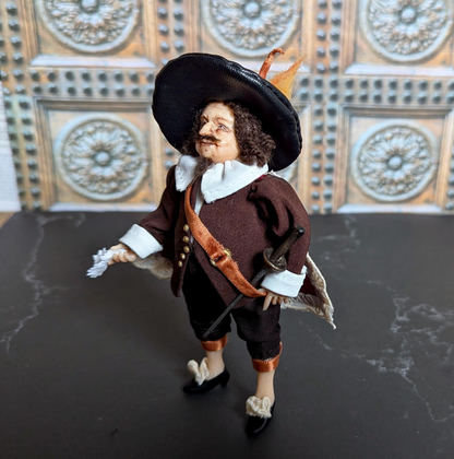 OOAK Musketeer Art Doll: подвижная фигурка из полимерной глины photo 6