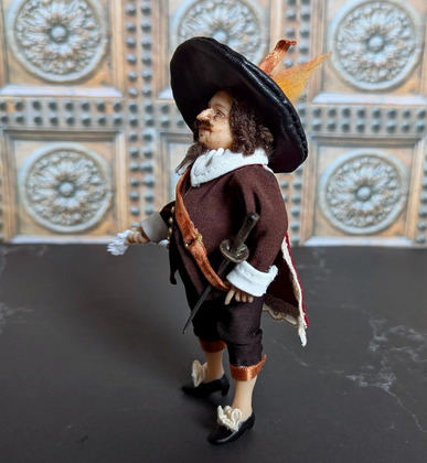 OOAK Musketeer Art Doll: подвижная фигурка из полимерной глины photo 10