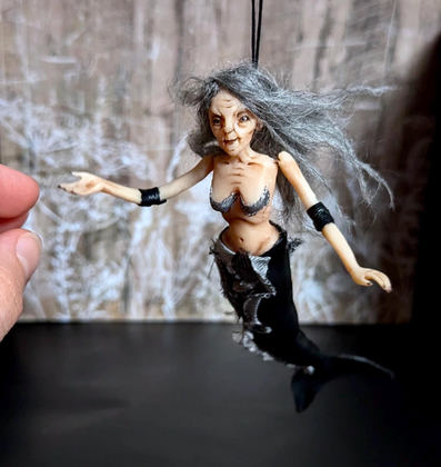 OOAK Steampunk Mermaid Art Doll