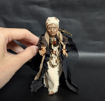 Small art doll Shaman woman
