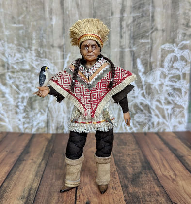 Small art doll Falconer