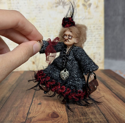 Small art doll Lady Agatha