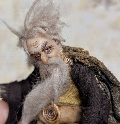 Small art doll Wizard