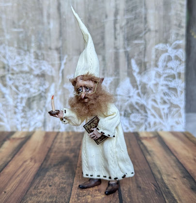 Full-scale view of a handmade gothic miniature — Small doll Gnome (10/14)