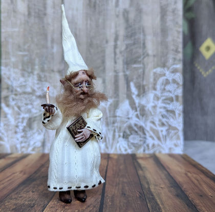 Full-scale view of a handmade gothic miniature — Small doll Gnome (14/14)