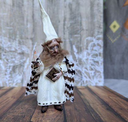 Full-scale view of a handmade gothic miniature — Small doll Gnome (1/14)